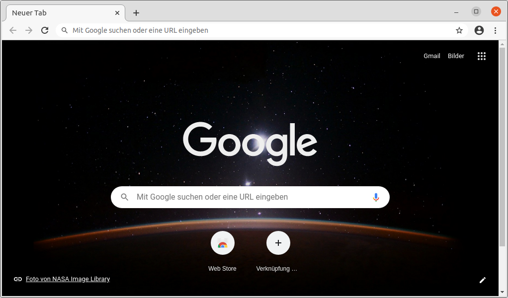 Illustration Chrome under Linux