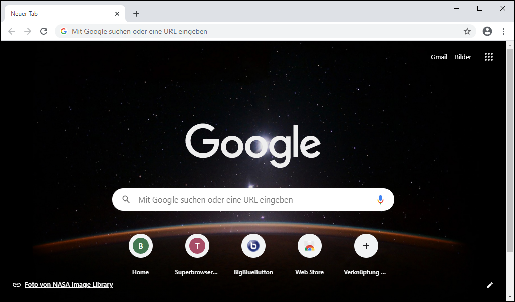 Abbildung Google Chrome unter Windows